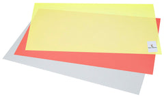 Kuber Industries 3 Pieces PVC Refrigerator/Fridge Multipurpose Drawer Mat Set(Red, White and Yellow)-CTKTC032270