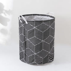 Kuber Industries Laundry Basket For Clothes|Foldable Laundry Hamper|Basket For Toys, Dirty clothes, Storage "45 LTR" (Black)