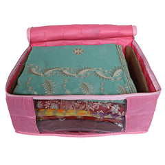 Kuber Industries 2 Piece Raw Silk Saree Cover (CTKTC2861)