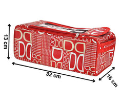 Kuber Industries D Printed Travel Shaving Dopp Kit/Toiletry Bag For Men & Women-Pack of 2 (Red)-HS_38_KUBMART21022