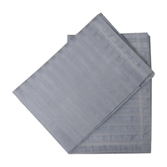 Kuber Industries Cotton Pillow Cover Set of 6 - Striped Pattern, Soft for Home and Bedroom - Gray