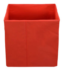 Kuber Industries Disney Minnie Print Non Woven Fabric 4 Pieces Foldable Large Size Cloth Storage Box Toy,Books Wardrobe Organiser Cube with Handle (Red)