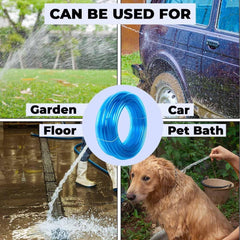 Kuber Industries Basic PVC Water Pipe 10 Meter | Multi-Utility Water Pipe for Garden, Car Cleaning & Pet Cleaning | Durable, Light Weight, & Flexible Hose Pipe for Gardening | Blue | (Pack Of 1)