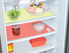 Kuber Industries 3 Pieces PVC Refrigerator/Fridge Multipurpose Drawer Mat Set(Red, White and Yellow)-CTKTC032270