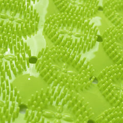 Kuber Industries Bath Mat | PVC Bathroom Mat | Shower Bath Mat | Floor Tub Mat | Foot Massager Mat | Anti-Skid Shower Bathroom Mat | B-02C |Pack of 3| Green