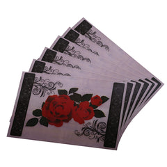 Heart Home PVC 6 Pieces Refrigerator Drawer Mats (Multi) - CTHH8739, Polyvinyl Chloride