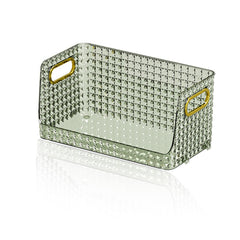 Kuber Industries Pack of 6 Multipurpose Jewellery and Cosmetic Storage Container| Makeup Perfume Organiser | Dressing Table organiser tray | Skincare Storage Box | YM.6585D | Dark Green
