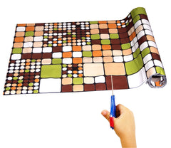 Kuber Industries Exclusive Wardrobe's Shelf Mat,Kitchen Shelf Mat,Drawer Mat in Plastic Sheet Material-10 Mtr Roll (Reversible Can Be Used in Both Sides) Product Code-Shm03 (CTKSIS126) (Multi)