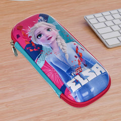 Heart Home Disney Frozen-II Pencil Pouch | School Pencil Case for Kids | Pen-Pencil Box for Kids | Geometry Box | Compass Box | School Stationery Supplies | Blue