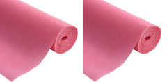 Kuber Industries 2 Pieces Multipurpose Diamond Textured Super Strong Anti-Slip Mat Liner,Size 45X500 Cm (5 Meter Roll, Pink) - CTKTC45512