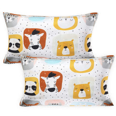 Kuber Industries 100% Cotton Gold Elephant Print 180 TC Double Bed Sheet with 2 Pillow Covers -CTKTC029655