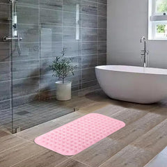 Homestic Bath Mat | PVC Bathroom Mat | Shower Bath Mat | Floor Tub Mat | Bathroom Mud Mat | Anti-Skid Shower Bathroom Mat | M-YSD-35C | Pink
