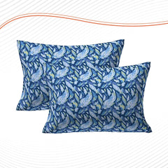 Kuber Industries Double Bedsheet|Cotton 120 TC Luxury Printed Soft & Lightweight Bedsheet with 2 Pillow Covers, 90x37 Inch (Green) (Pack of 5)