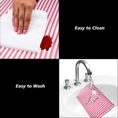 Heart Home Placemat | Placemats for Dining Room | Anti-Slip Table Mat Set | Placemats for Kitchen Table | Dining Table Placemats | Lining Placemat | 6 Piece Set | Maroon