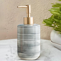 Urbane Home Liquid Soap Dispenser | Handwash Soap Dispenser | Soap Dispenser for Wash Basin | Shampoo Dispenser Bottle | Bathroom Dispenser Bottle | 350 ML | Gray