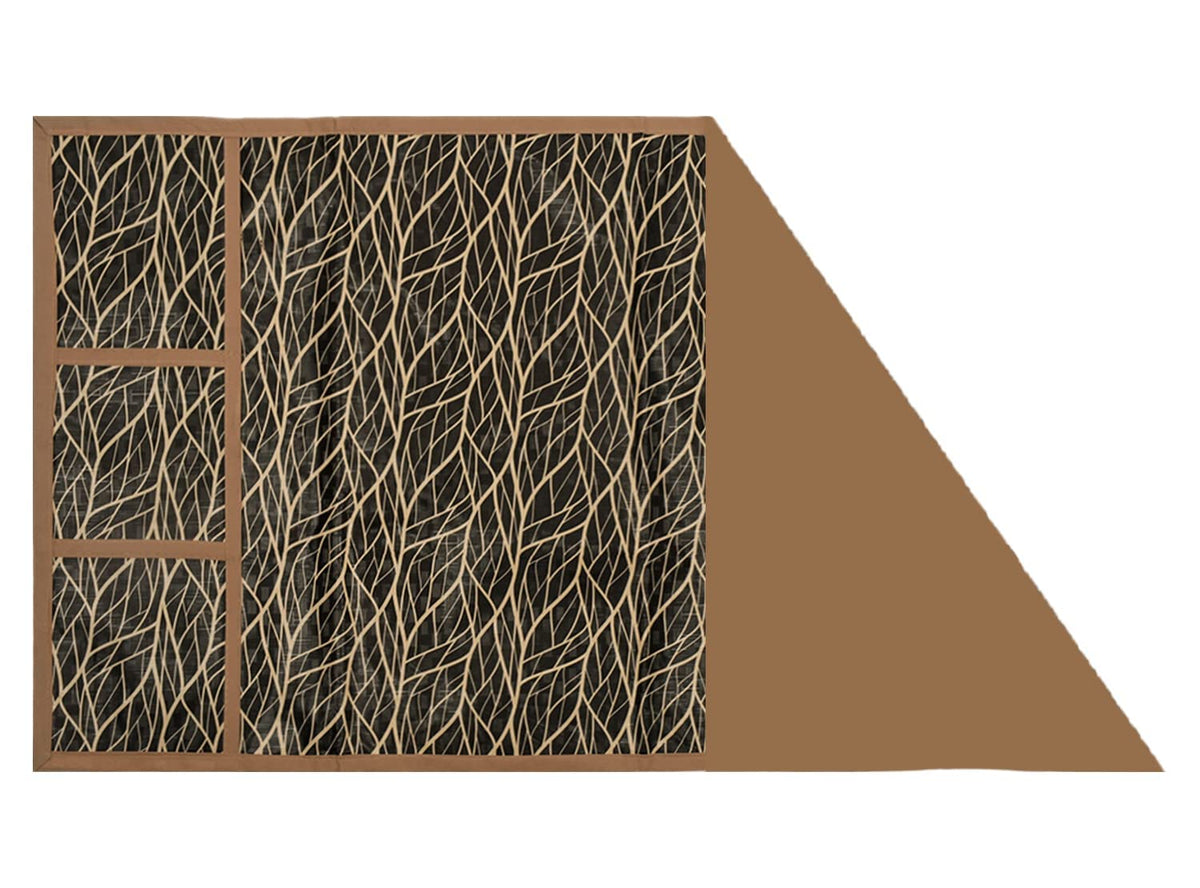 Heart Home Animal Texture Design PVC Fridge Top Cover with 6 Utility Side Pockets (Brown)-HS_38_HEARTH21072, Standard