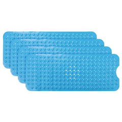 Kuber Industries Bath Mat | PVC Bathroom Mat | Shower Bath Mat | Floor Tub Mat | Bathroom Mud Mat | Anti-Skid Shower Bathroom Mat | M-YSD-40B |Pack of 4| Dark Blue