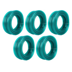 Kuber Industries|Basic|PVC with Nylon Braided Water Pipe 15 Meter|Multi-Utility Water Pipe for Garden, Car Cleaning & Pet Cleaning|Heavy Duty & Leak Proof Hose Pipe for Gardening|Green|(Pack Of 4)