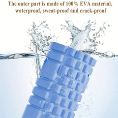 Kuber Industries Foam Roller For Exercise, Back Pain, Knee Pain-Pack of 3 (Blue)