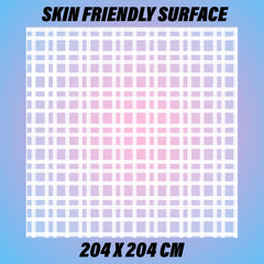 Kuber Industries Bedsheet | Baby Plastic Sheet | Crib Sheet for Baby | Baby Mattress Sheet for Baby | Mattress Protector Bedsheet | Bed Protector Sheet | Self Check | 80x80 Inch | White