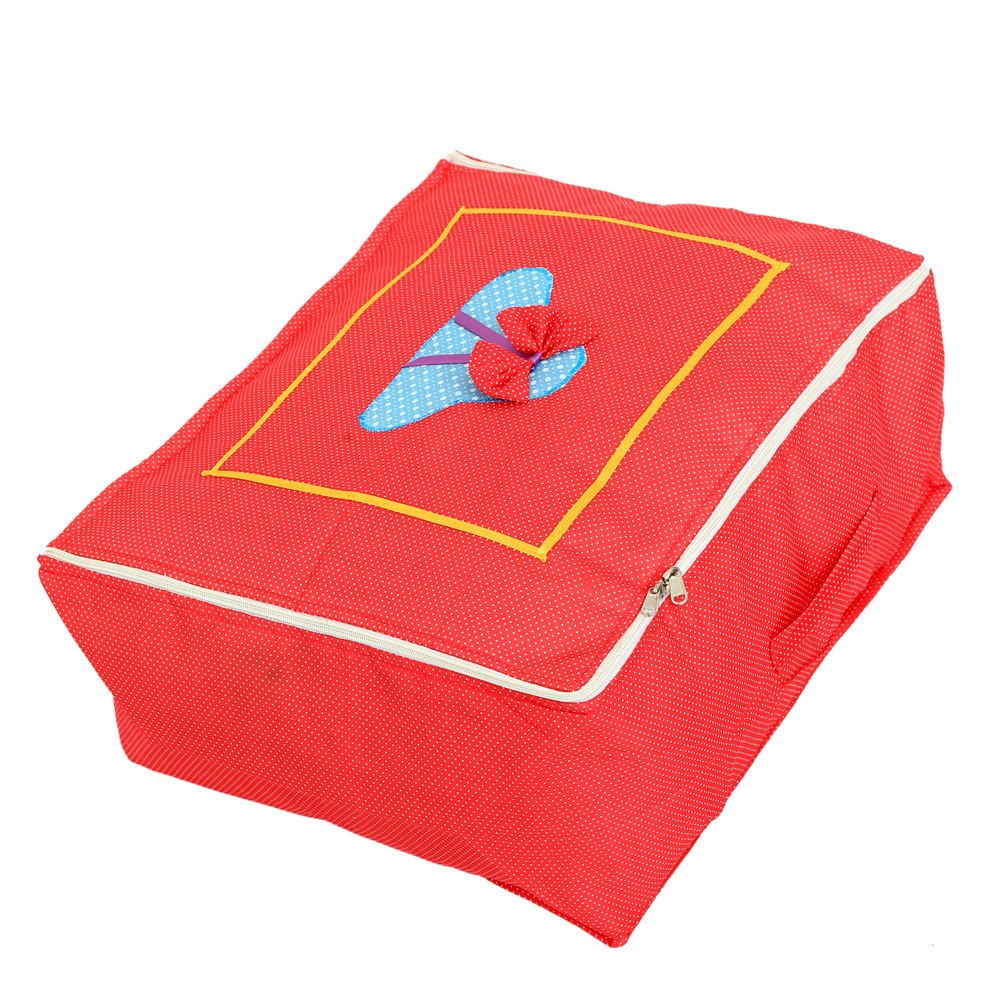 Kuber Industries Quilted Cotton Saree Cover, Red