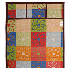 Heart Home Multicheck Print PVC Fridge Top Cover with 6 Utility Side Pockets (Multicolour)