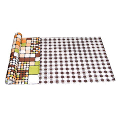 Kuber Industries Exclusive Wardrobe's Shelf Mat,Kitchen Shelf Mat,Drawer Mat in Plastic Sheet Material-10 Mtr Roll (Reversible Can Be Used in Both Sides) Product Code-Shm03 (CTKSIS126) (Multi)