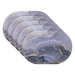 Kuber Industries Bath Mat | PVC Bathroom Mat | Shower Bath Mat | Floor Tub Mat | Diatom Mud Oval Mat | Anti-Skid Shower Bathroom Mat | CF-220815 |Pack of 5| Multi