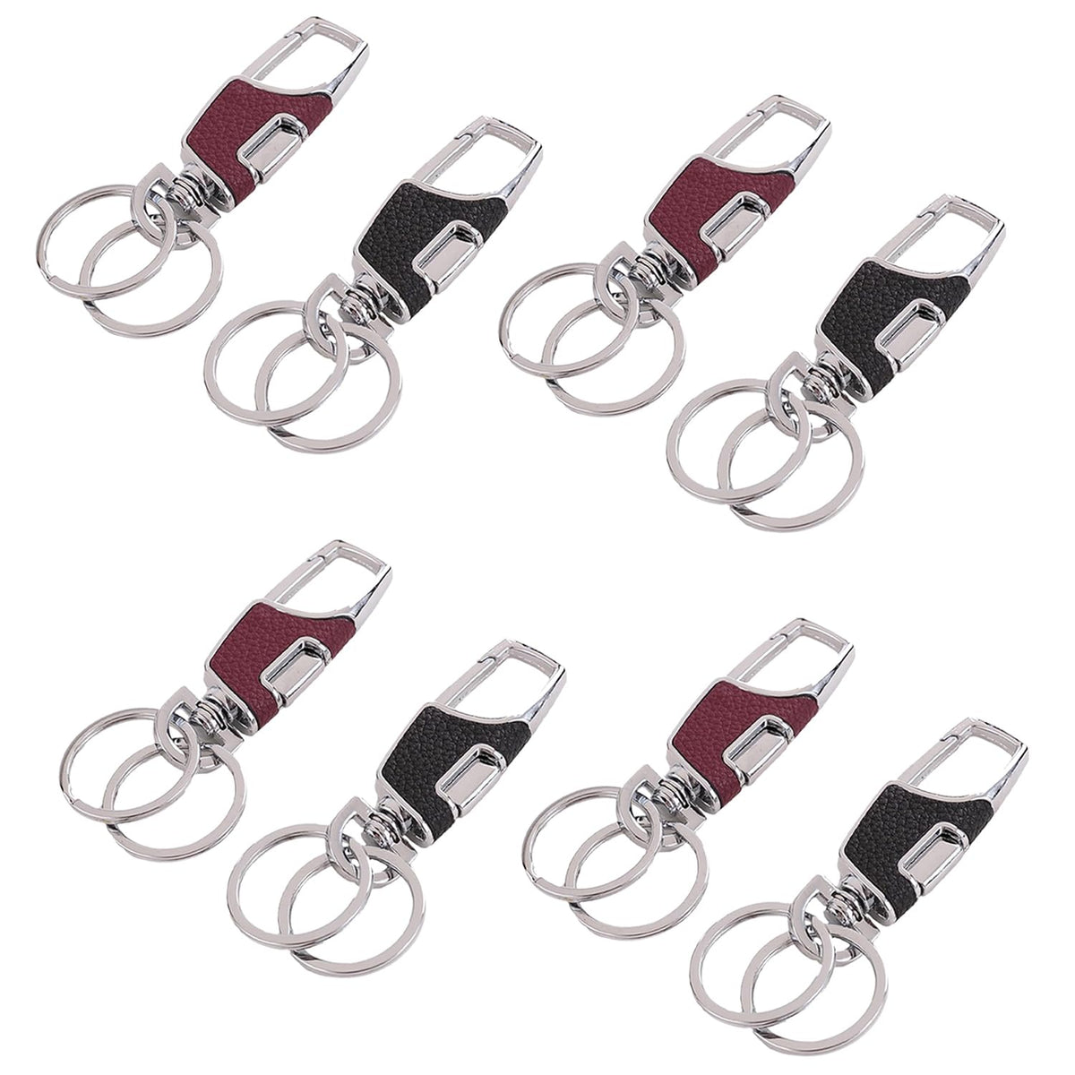 Kuber Industries Keychain/Keyring/Key Tag|Car Key Clip, Key Holder, Key Organizer|Pack of 8| (Multi)