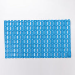 Kuber Industries Bath Mat | PVC Bathroom Mat | Shower Bath Mat | Floor Tub Mat | Bathroom Mud Mat | Anti-Skid Shower Bathroom Mat | JL-01A | Blue