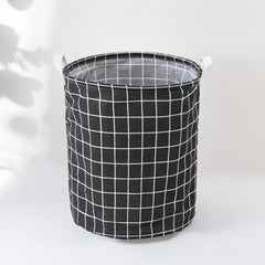 Kuber Industries Laundry Basket For Clothes|Foldable Laundry Hamper|Basket For Toys, Dirty clothes, Storage "45 LTR"-Pack of 6 (Black)