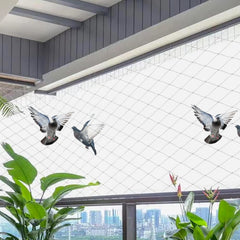 Kuber Industries Bird Net | Nylon Bird Control Net | Net for Balcony | Child Protection Net | Anti Bird Net | Net for Pigeon | Monkey Net | Net for Graden | 10X10 Feet | White