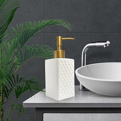 Heart Home Liquid Soap Dispenser | Handwash Soap Dispenser | Soap Dispenser for Wash Basin | Shampoo Dispenser Bottle | Bathroom Dispenser Bottle | 360 ML | White