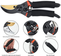 Heart Home Heavy Duty Gardening Shears|Black |FB8621B