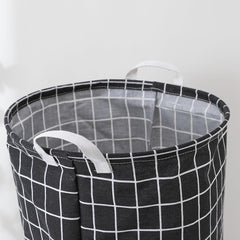 Kuber Industries Laundry Basket For Clothes|Foldable Laundry Hamper|Basket For Toys, Dirty clothes, Storage "45 LTR"-Pack of 6 (Black)