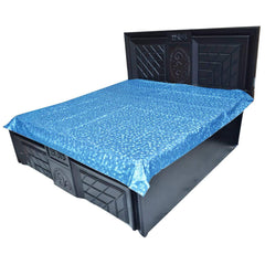 Kuber Industries Baby Plastic Sheet/Sheet,Waterproof Bedsheet (6.5 Ft X 6.5 Ft) Plastic/PVC Code-Kmt04(Blue)