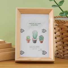 Kuber Industries Photo Frame For Home Décor|Use Horizontal & Vertical|Crystal Clear Glass|Perfect For Home, Office And Shop "11.6x16.7CM"-Pack of 4 (Natural)