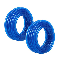 Kuber Industries Basic PVC with Nylon Braided Water Pipe 10 Meter|Multi-Utility Water Pipe for Garden, Car Cleaning & Pet Cleaning|Heavy Duty & Leak Proof Hose Pipe for Gardening|Blue |(Pack of 6)