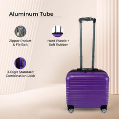 Heart Home Set of 3 Lightweight 20inch, 24inch, 28inch Cabin Trolley Bags with 360 Degree Wheels | Expandable Carry-On Cabin Luggage Suitcase | Bags for Travelling | Multicolor