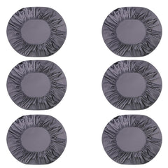 Kuber Industries Double Bed Mattress ProtectorBed Protecter With Elastic "180x200" CM-Pack of 6 (Dark Grey)