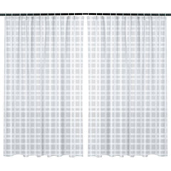 Kuber Industries Shower Curtain | PVC Shower Curtain with Hooks | Shower Curtain for Bathroom | AC Shower Curtain | Self Check Bathroom Shower Curtain | 7 Feet | Pack of 2 | White