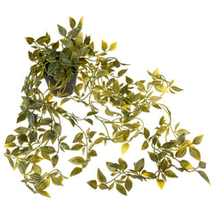 Kuber Industries Leaf Pot | Artificial Leaf Pot for Office | Flower Leaf Pot for Outdoor | Artificial Flower Leaf Pot for Home Décor | Artificial Flower Leaf Pot | Green