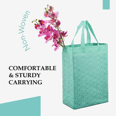 Heart Home Shopping Handbag | Grocery Handbag | Shopping Bag | Grocery Shopping Bag | Reusable Shopping Bags | Vegetable Bag | Eye-Print Carry Bag | Pack of 24 | Multicolor