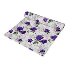 Heart Home Rose Print Shelf Liners for Kitchen Shelves,cupboards,Wardrobe,Drawer mats Liners for Kitchen, 5 Mtr (Cream)-HHEART15116, Standard