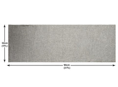 Kuber Industries Jute Table Runner for Living, Dinning, Office, Kitchen & Wedding 36" x 12" (Grey)