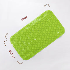 Kuber Industries Bath Mat | PVC Bathroom Mat | Shower Bath Mat | Floor Tub Mat | Foot Massager Mat | Anti-Skid Shower Bathroom Mat | B-02C |Pack of 3| Green