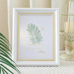 Kuber Industries Photo Frame For Home D�cor|Use Horizontal & Vertical|Crystal Clear Glass|Perfect For Home, Office And Shop "21.8x26.9CM"-Pack of 2 (White)