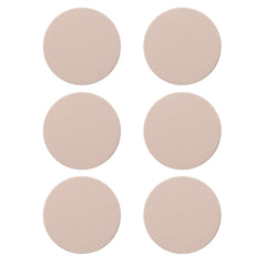 Kuber Industries 30 Pcs Anti-Skid Tea Coaster for Hot Pots | Round Tea Cup & Water Glass Cover Top Lid for Teapoy & Center Table - Beige