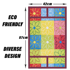 Heart Home Oven Top Cover | Microwave Oven Top Cover | Microwave Cover with 4 Utility Pockets | Oven Cover for Kitchen Décor | Check Oven Top Cover | Yellow