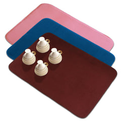 Heart Home Dish Dry Mat | Microfiber Drying Mat | Reversible Kitchen Drying Mat | Absorbent Mat | Kitchen Dish Dry Mat | 50x70 | Pack of 3 | Multi